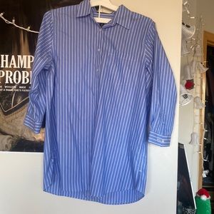 Striped button down